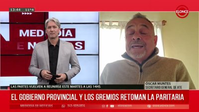 El Gobierno Provincial y los gremios retoman la paritaria: declaraciones de Oscar Muntes